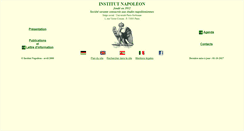 Desktop Screenshot of institut-napoleon.org